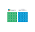 CONNETIX Magnetic Tiles - Rainbow Base Plate Pack - 2 Pack