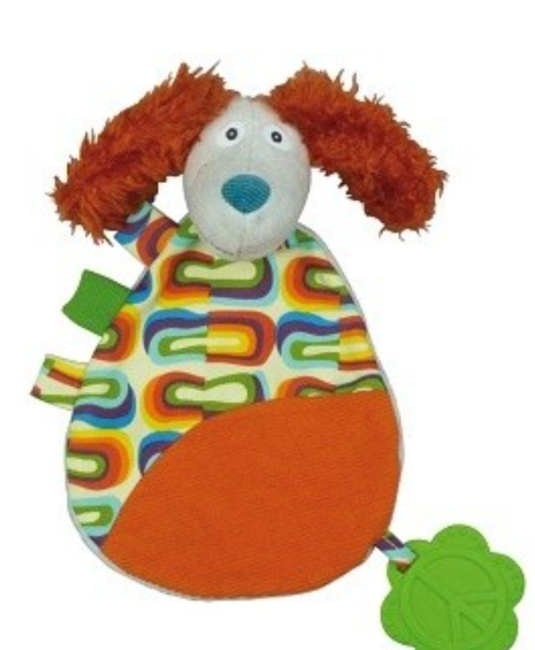 Ebulobo - Antoine the Dog Blanket- Baby Snuggle Toy