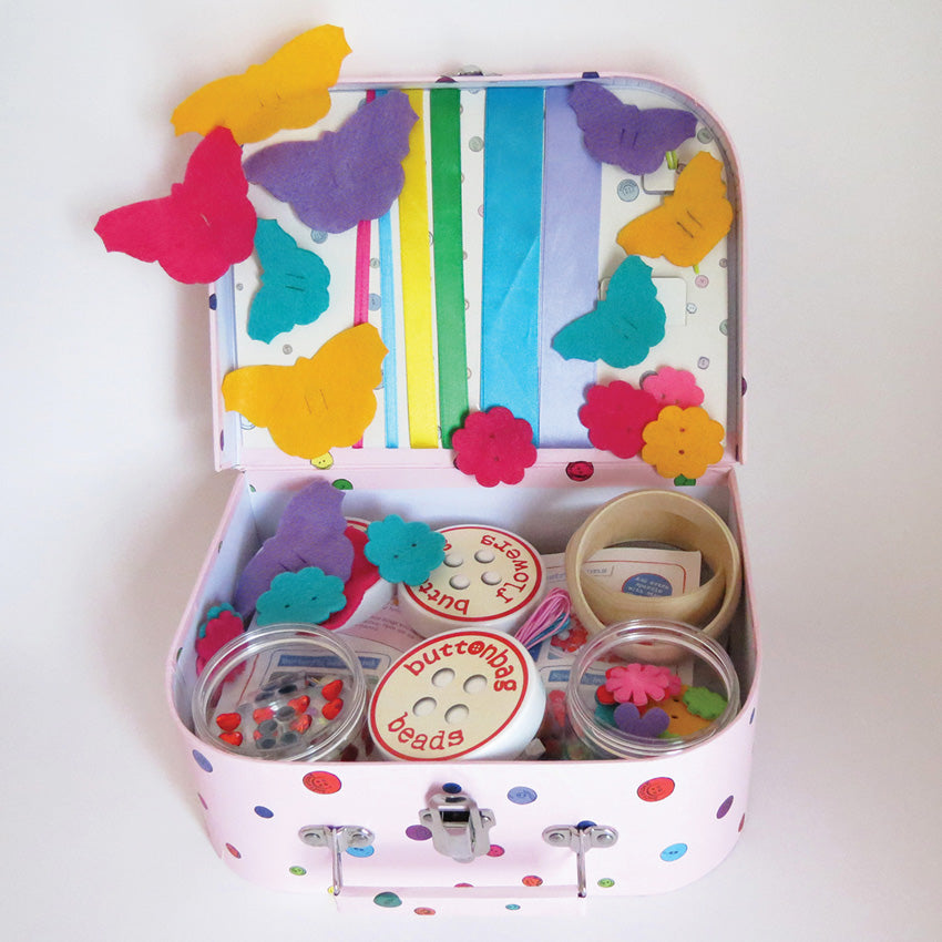 BUTTONBAG - Jewellery Suitcase - Art and Craft Kits