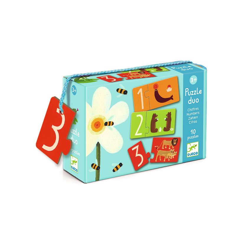 DJECO Puzzle Duo Numbers 20pc