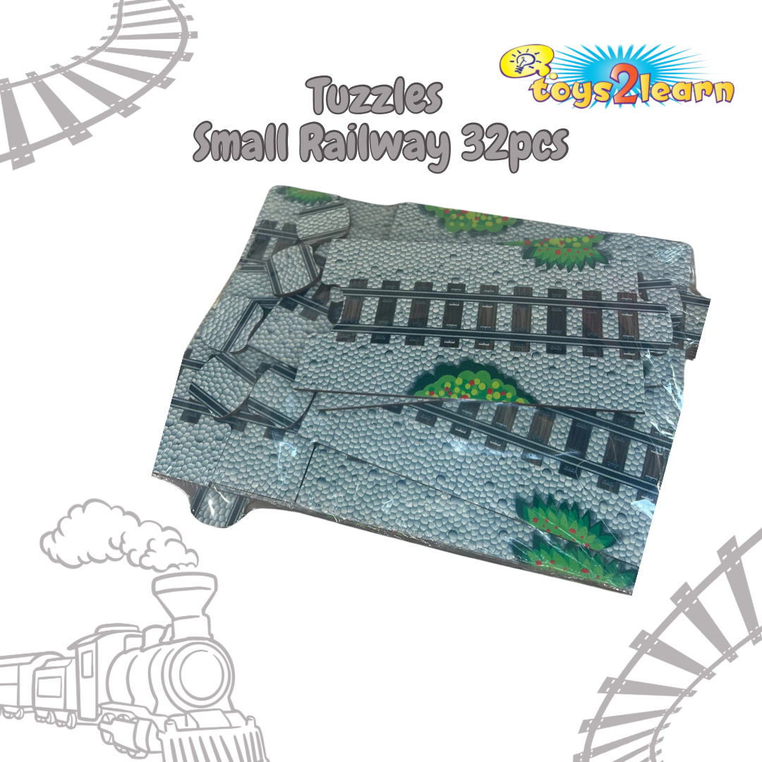Tuzzles Puzzle - Small Railway Expansion - Roadway - 32 pieces