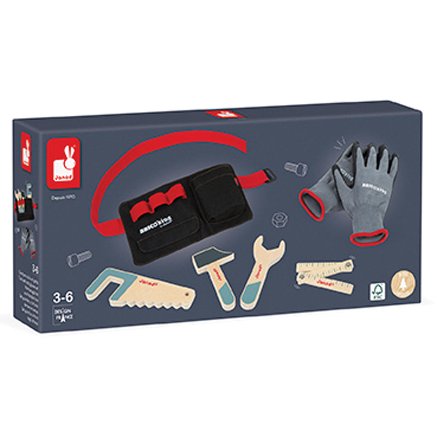 JANOD - Bricokids - DIY - Tool Belt and Glove Set