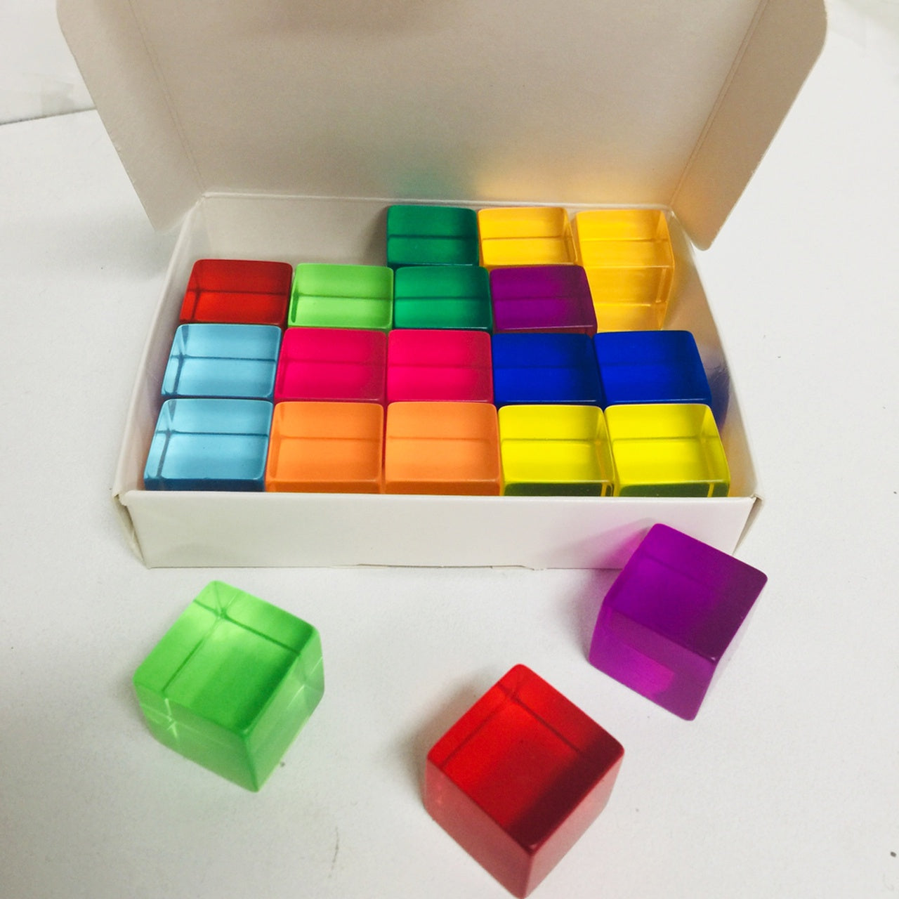 Bauspiel - Lucite Cubes - 20 Piece