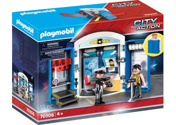 PLAYMOBIL City Action  - Police Station - Play Box - 70306