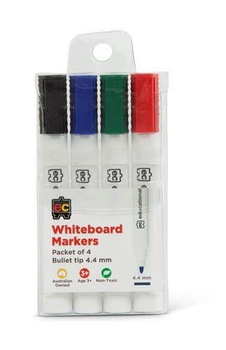 EC Whiteboard Markers Thick - Set 4
