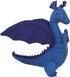 PAPOOSE Large Dragon - Felt -  Blue