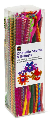 Chenille Stems - Standards and Bumps 30cm -  Packet 200