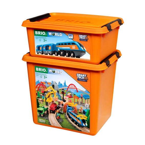 BRIO Train Set - Smart Tech Sound - Action Tunnel Deluxe