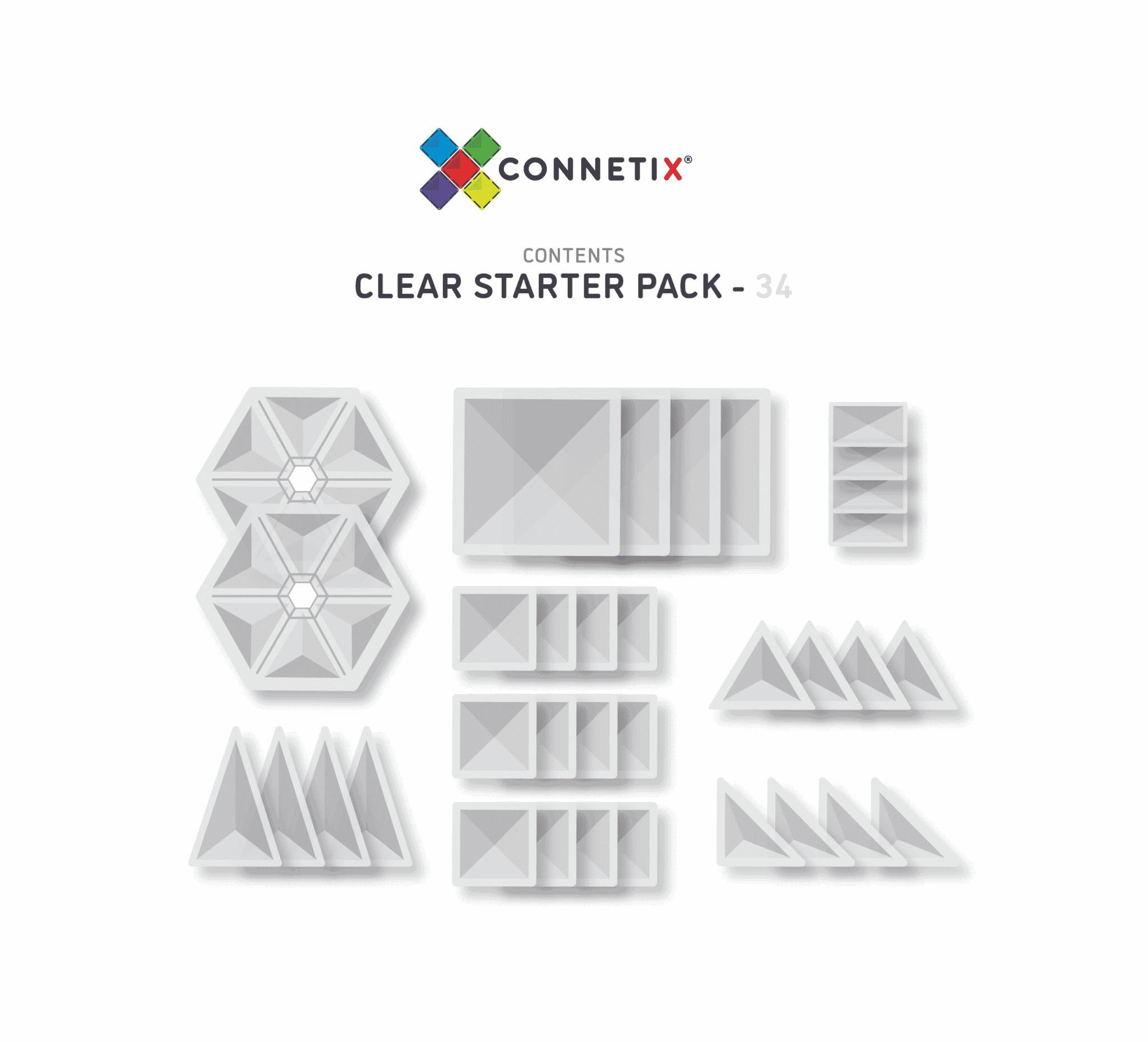 CONNETIX - Clear Pack - 34pc