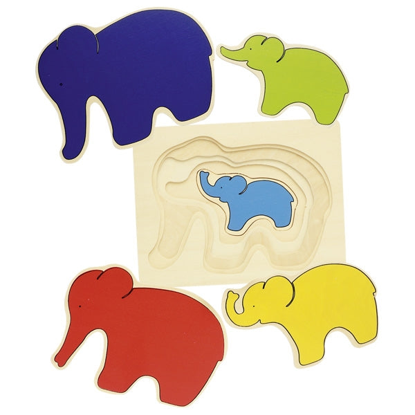 GOKI Layer Puzzle - Elephants