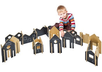 The Freckled Frog - Happy Architect - The Town - Create N Play - 28 Piece
