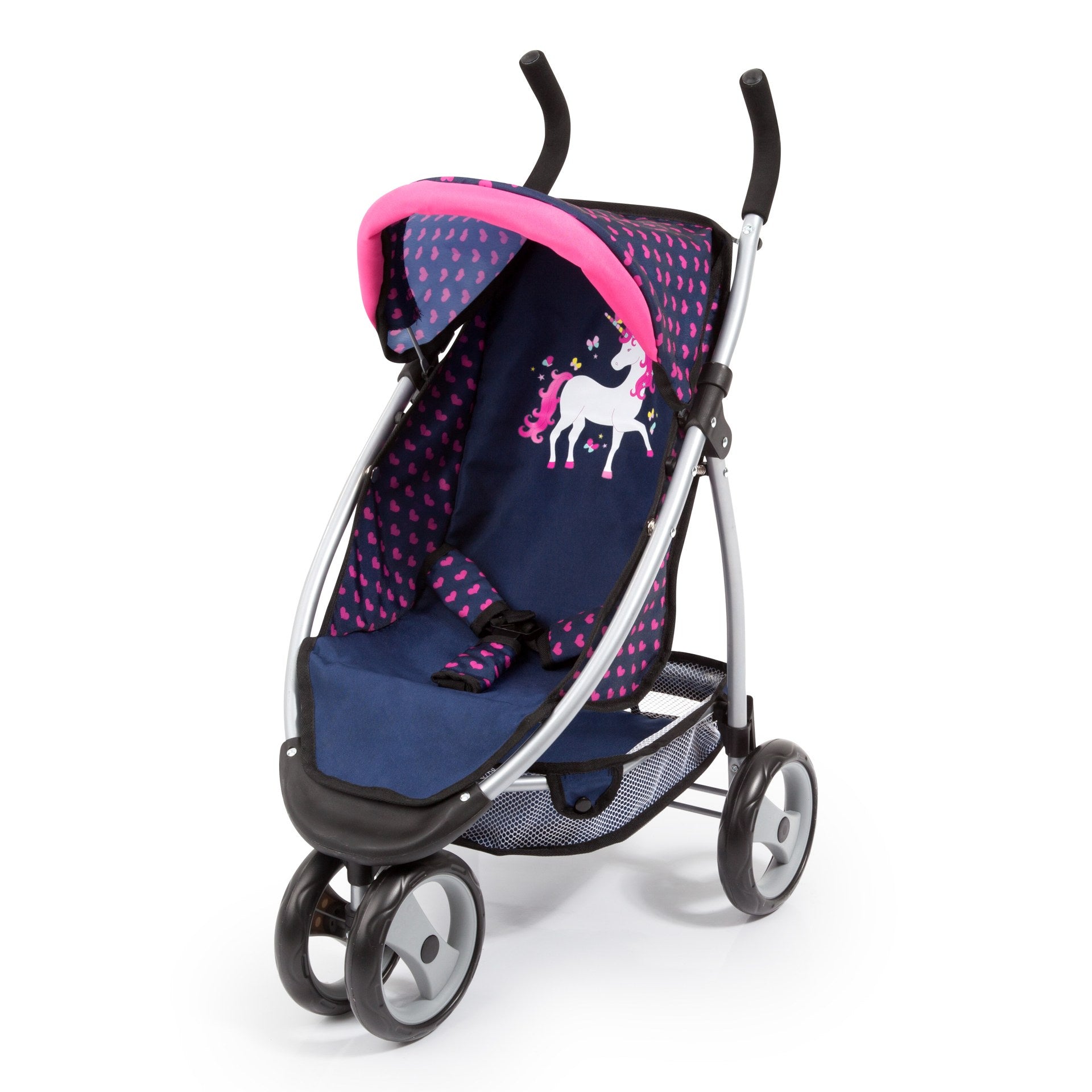 BAYER -Jogger Dark Blue with Pink Hearts & Unicorn