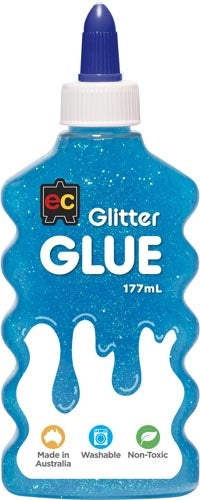 EC Glitter Glue 177ml - Sky Blue