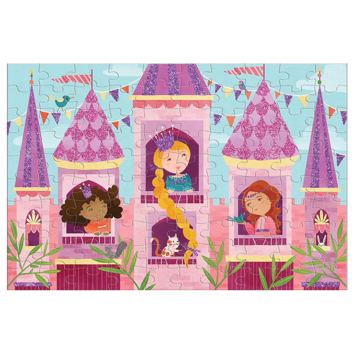 MUDPUPPY - Puzzle Glitter - Princess - 100 Piece