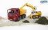 BRUDER - MAN TGA Construction truck with Liebherr Excavator- 2751