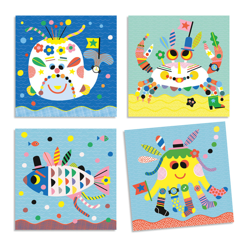 DJECO Stickers - Sea Creatures Stickers