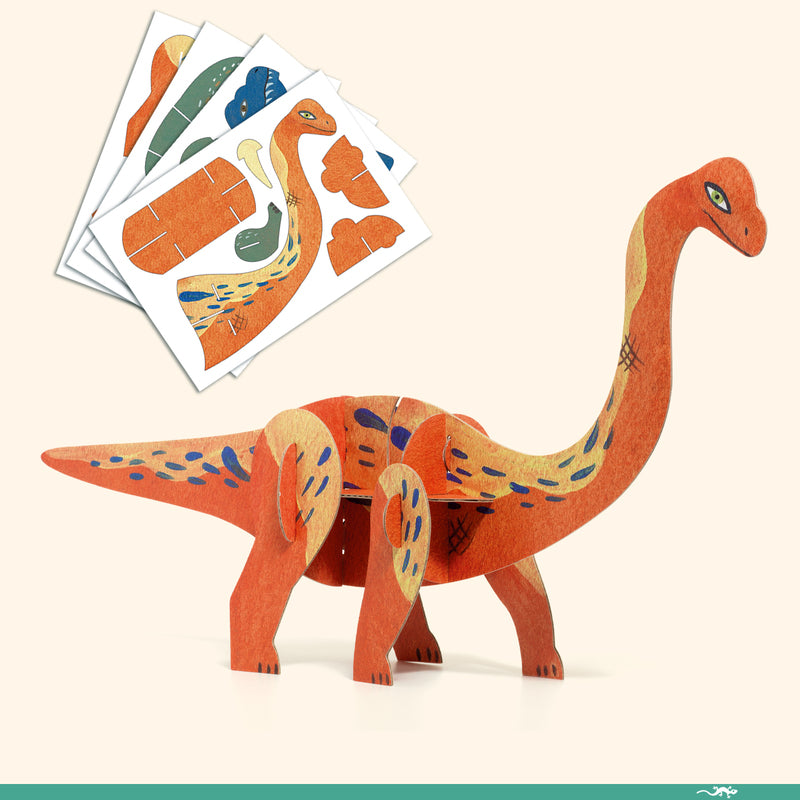 DJECO Art Kit -The World of Dinosaurs Multi Craft Box Kit