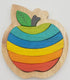 Qtoys - Delicious Apple - Colourful Chunky Wooden Puzzle