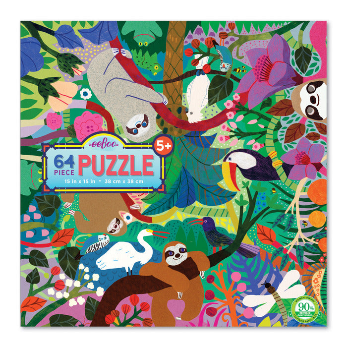 EEBOO - Puzzle - Sloth at Play - 64pc