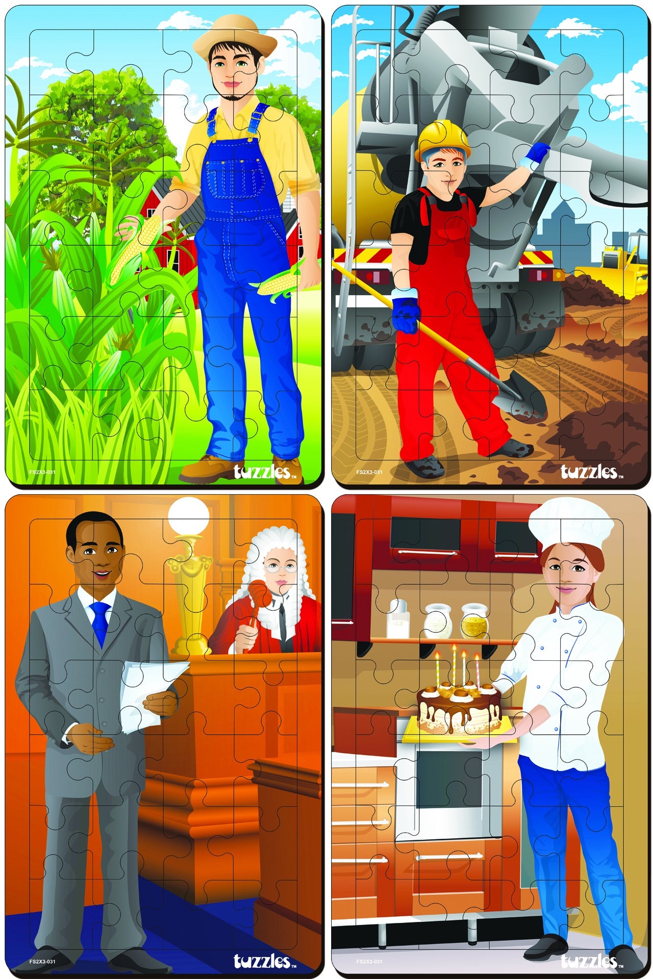 Tuzzles World Multicultural Occupations Set 2
