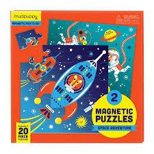 Mudpuppy - Magnetic Puzzle - Space Advent - 2 x 20 Pce