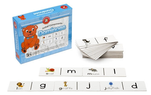 Learning Can Be Fun - Literacy - Initial Consonants Dominoes