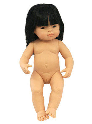 MINILAND Doll Asian Girl 38cm Anatomically Correct Baby Doll