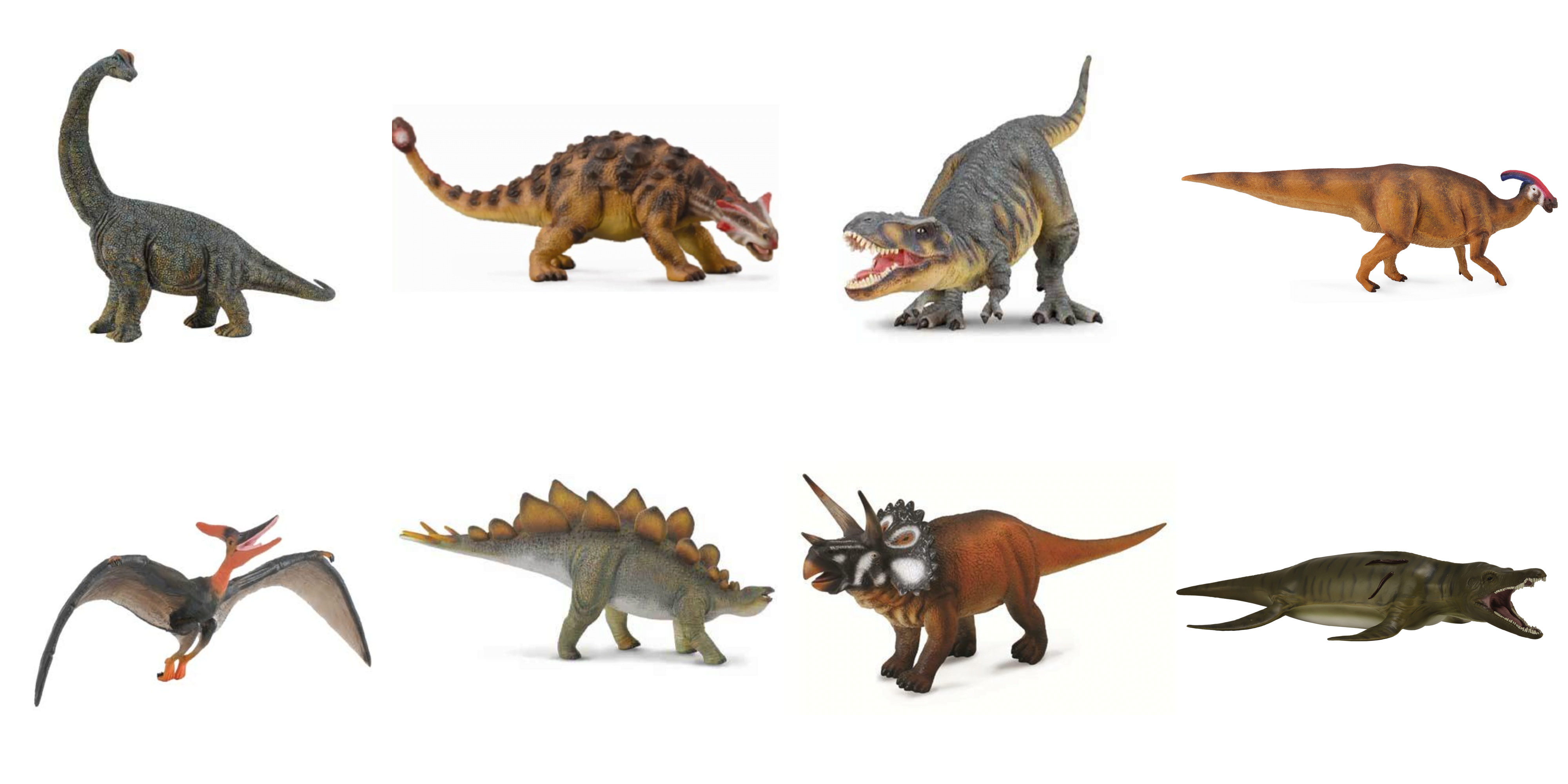 CollectA - Dinosaurs - Set A - 1:40 scale - Set of 8