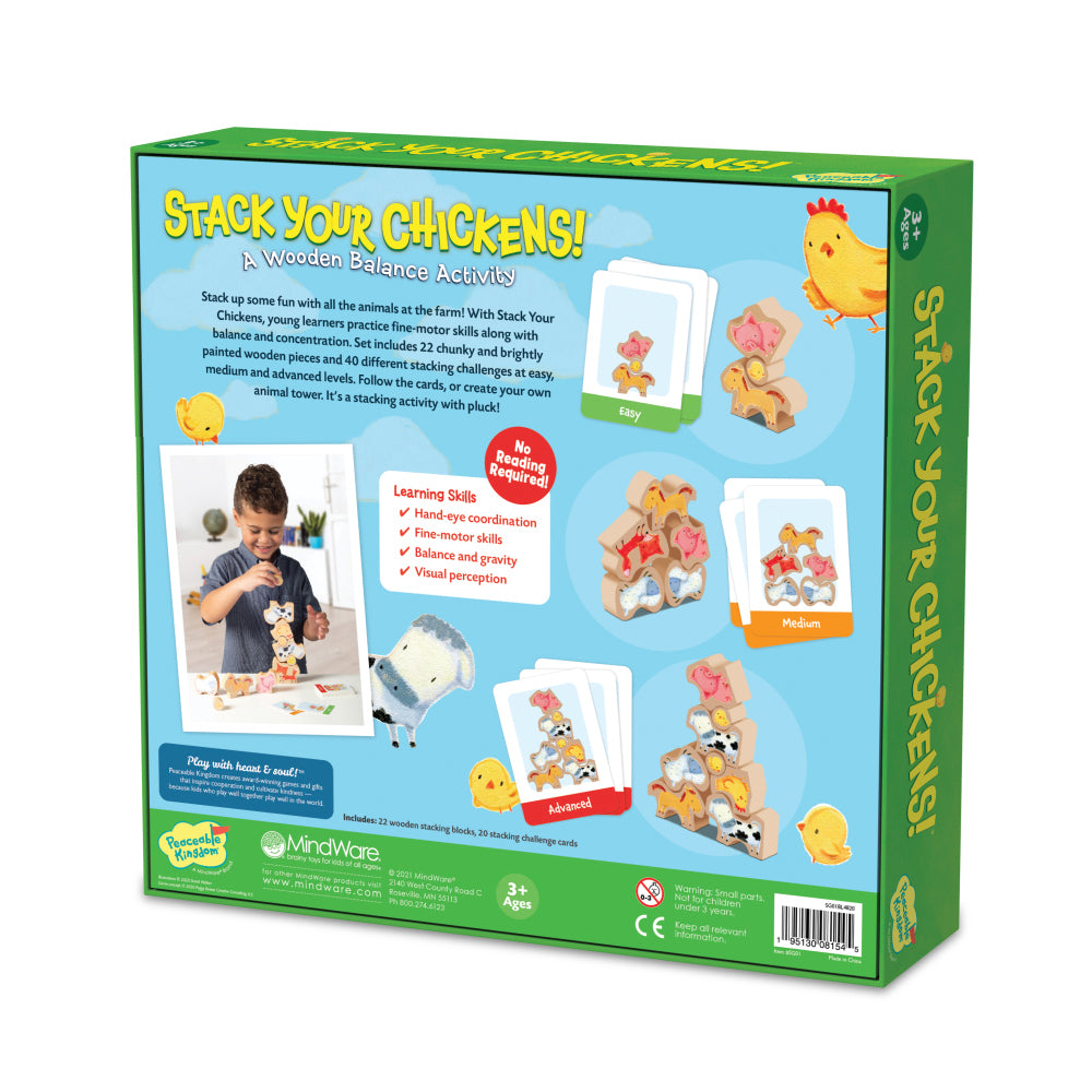 Peaceable Kingdom Game -  Stack Your Chickens