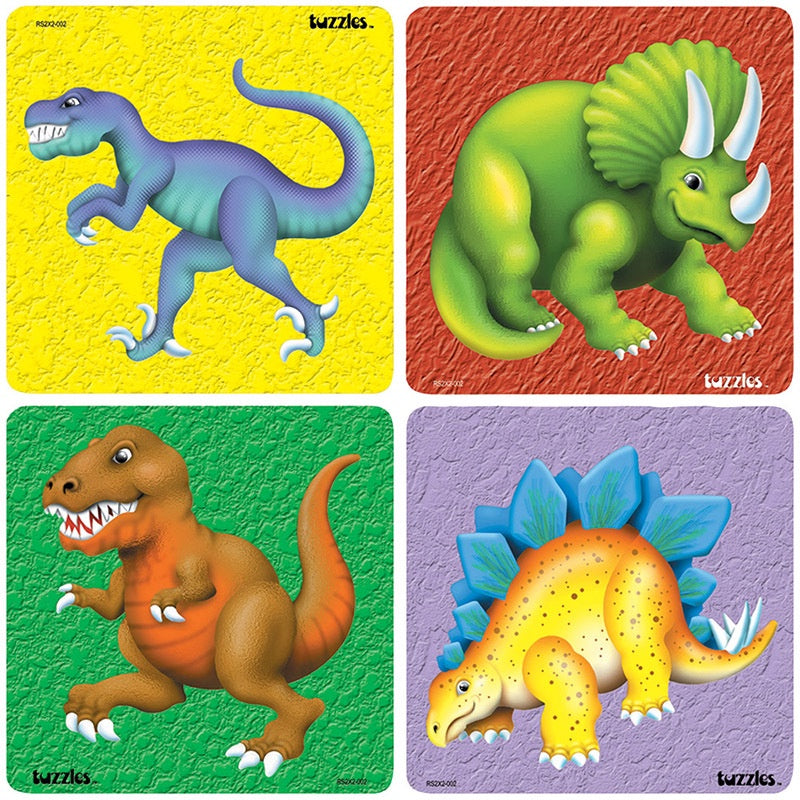Tuzzles Dinosaur set of 4 puzzles