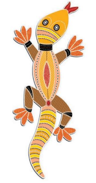 Tuzzles Aboriginal Art Goanna 10pc
