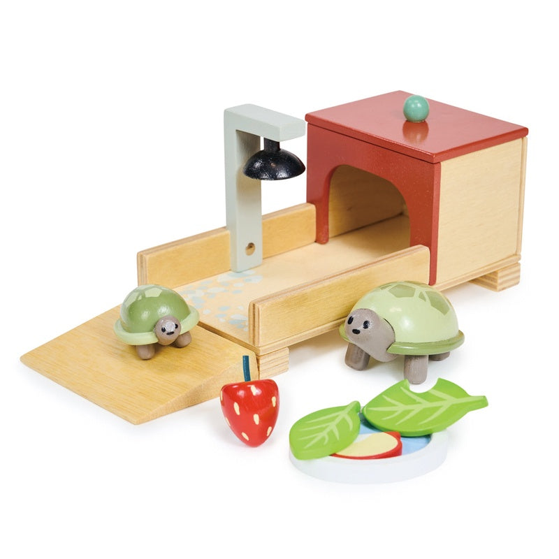 Tortoise Pet Set - Wooden - 8pc Set