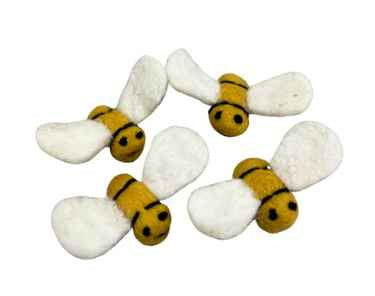 Felt Play - Bees -  Set of 5 - Felt Animals