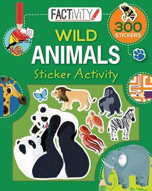 Factivity Balloon Sticker Activity Book Wild Animals