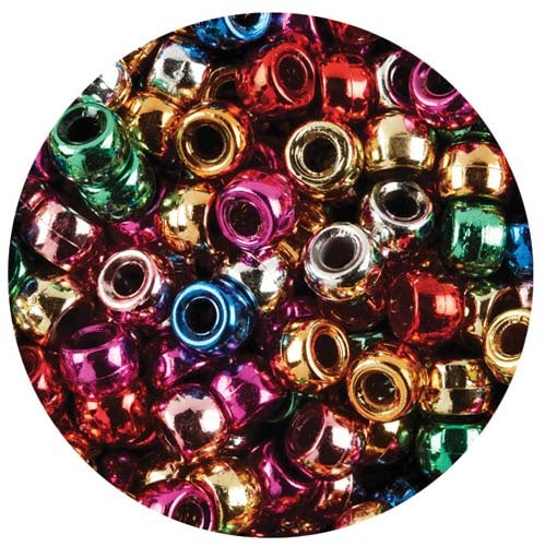 Pony Beads - Metallic Colours 1000pcs