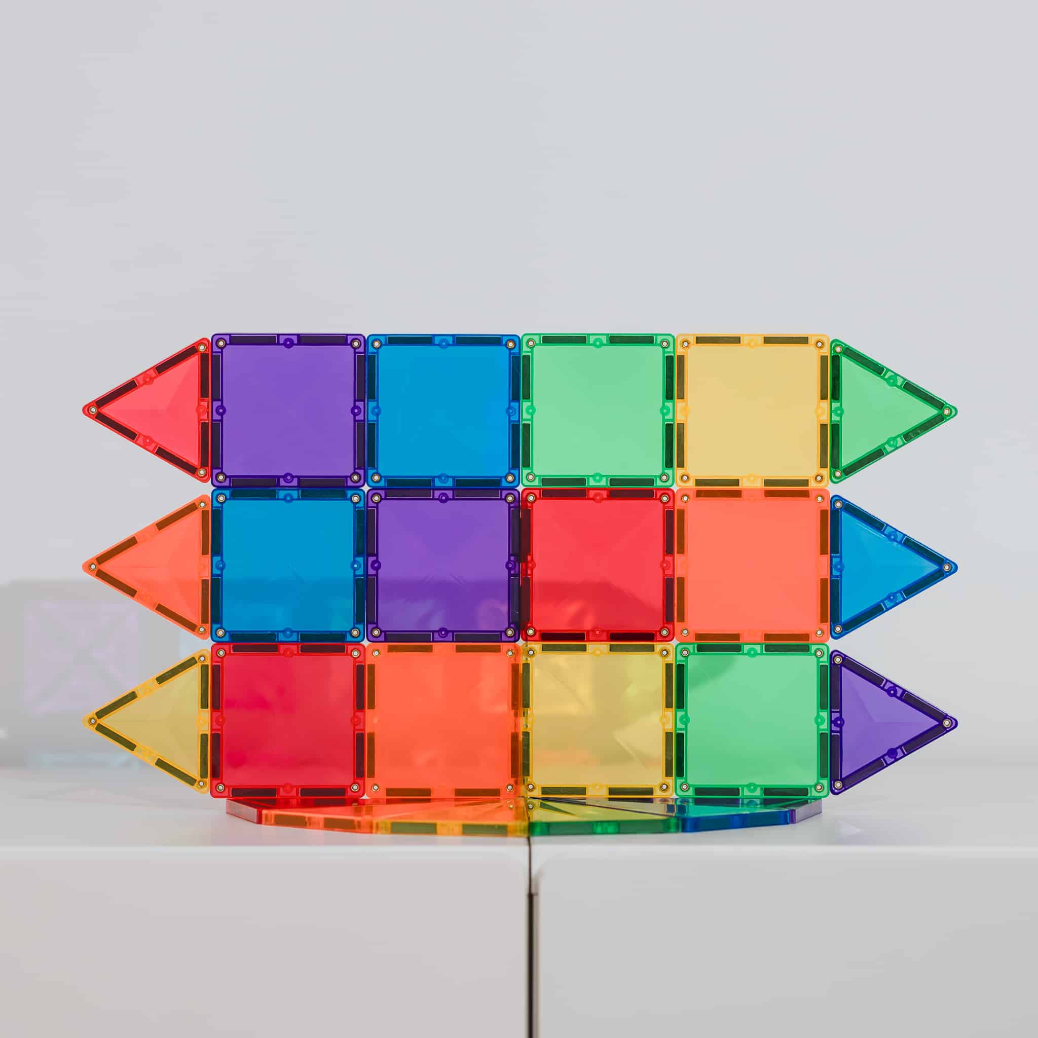 CONNETIX Magnetic Tiles - Rainbow Mini Pack 24pc
