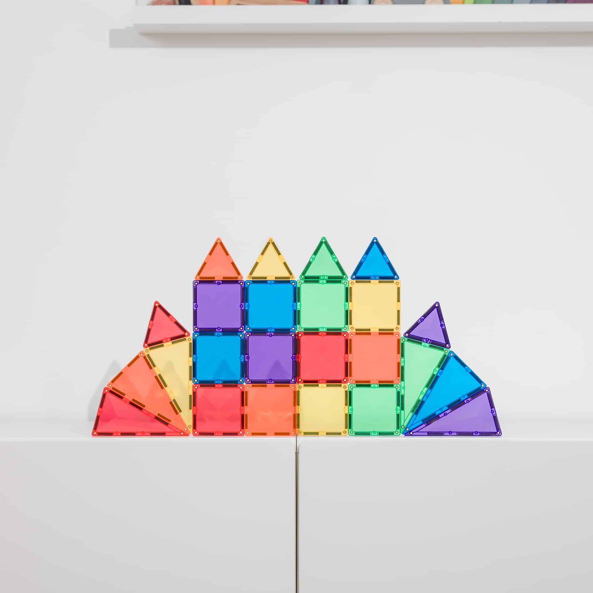 CONNETIX Magnetic Tiles - Rainbow Mini Pack 24pc