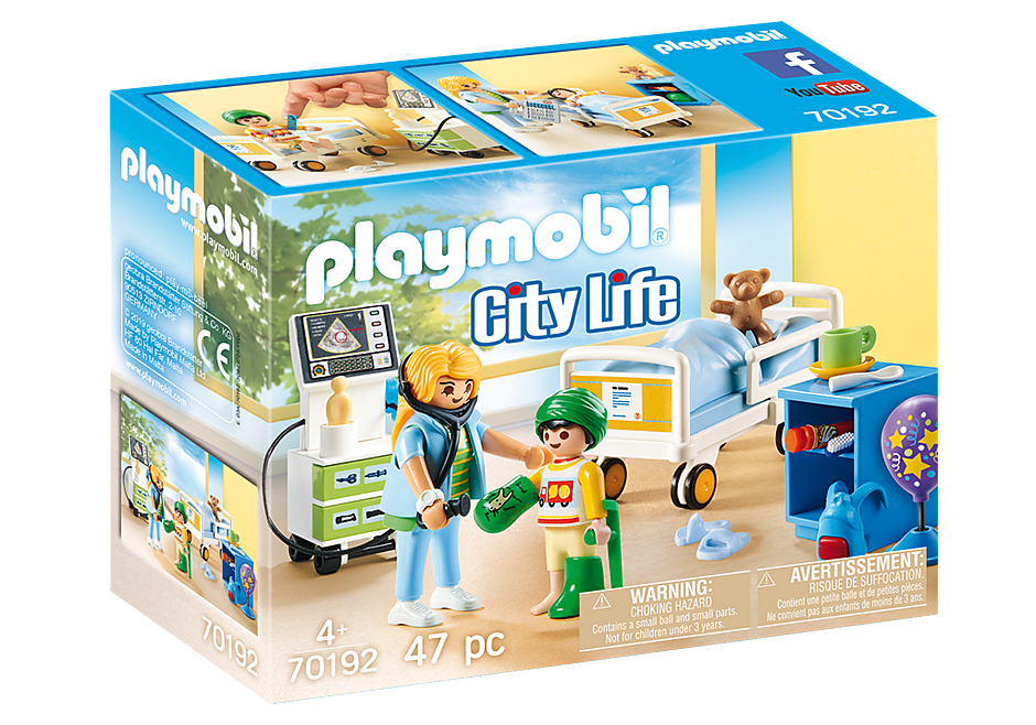 PLAYMOBIL City Life Medical - Children's Room - 70192