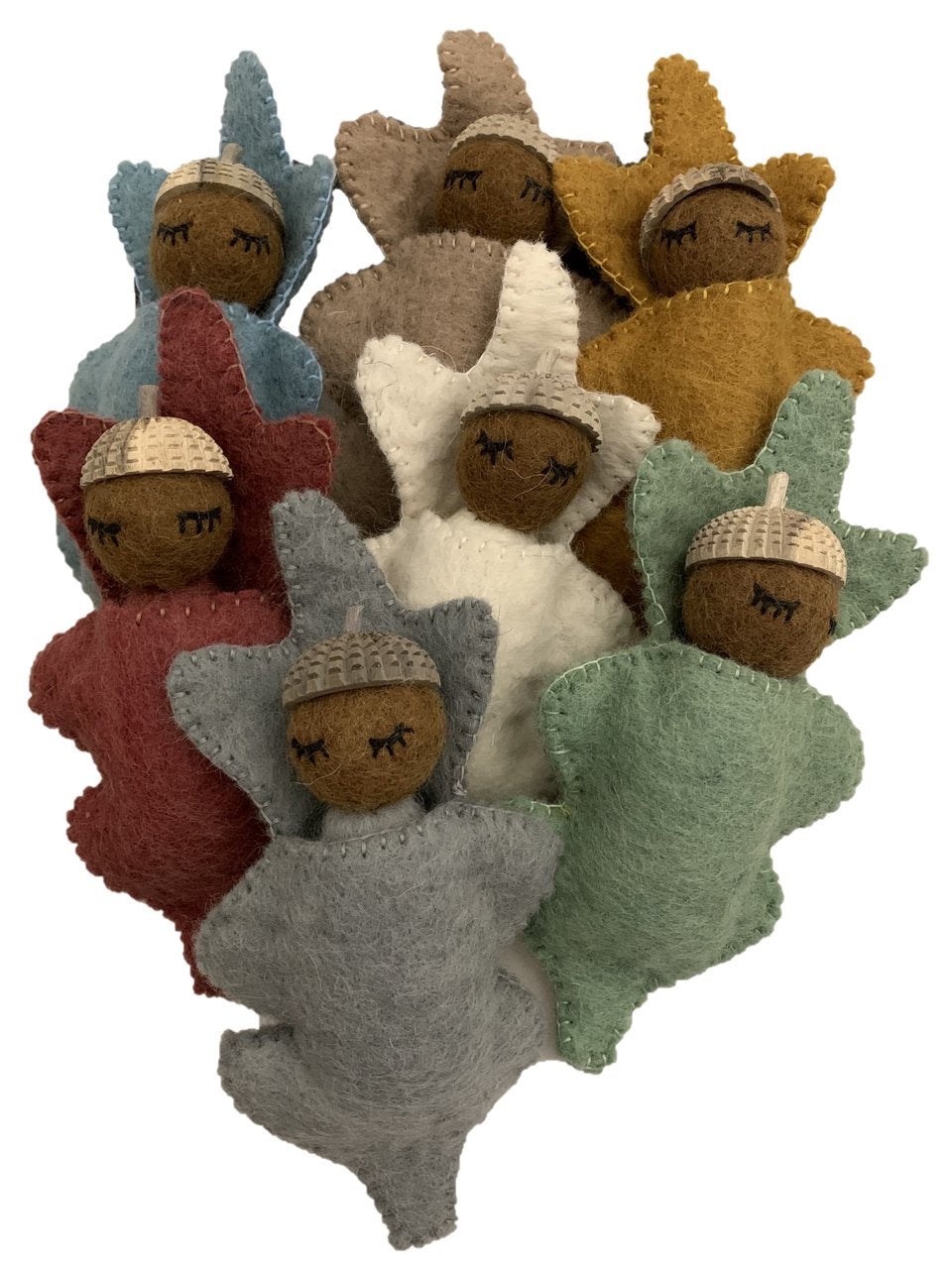 PAPOOSE Earth Acorn Babies - Set of 7