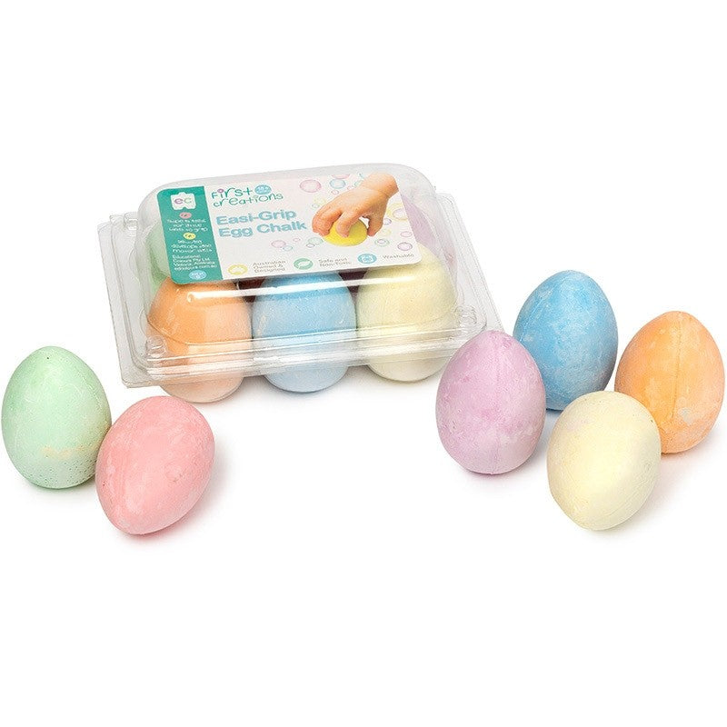 EC First Creations - Easi Grip Egg Chalk - Set of 6