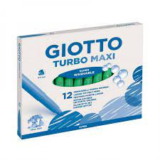 Giotto Children's Thick Markers (Turbo Maxi) - Pack of 12  Dark Green