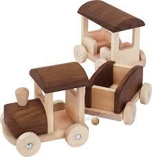 GOKI Nature - Train with Carriages - Wooden 71cm