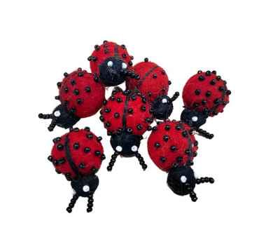 Felt Play - Ladybug - Set of 5 - Felt Animals