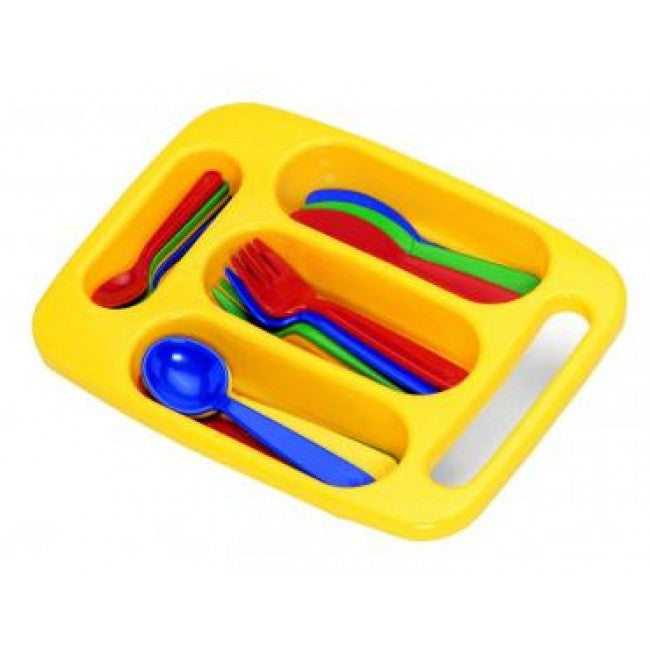PLASTO TOYS Cutlery Set with Tray