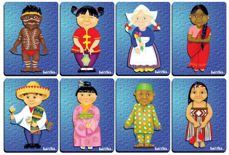 Tuzzles Children Of The World Puzzles - Set of 8 SET 1