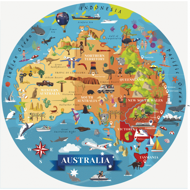 SASSI Travel, Learn and Explore - Australia - 210 Piece