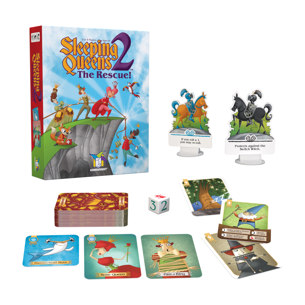 GAMEWRIGHT Sleeping Queens The Rescue  - Card Game