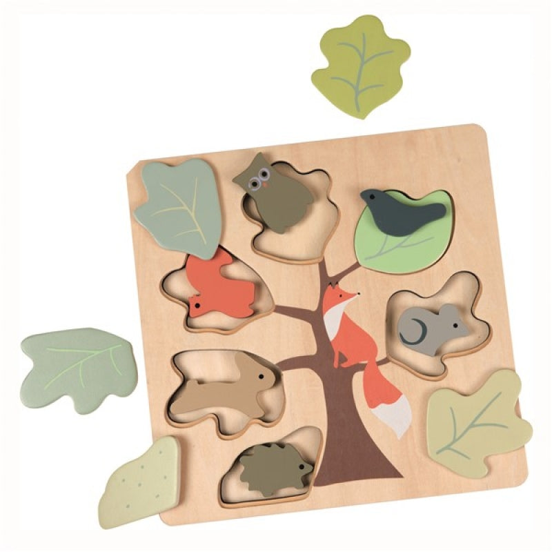 Wooden Layer Puzzle - Forest Fox