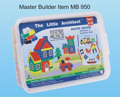 The Little Architect - Master Builder - 950 Piece preschool blocks
