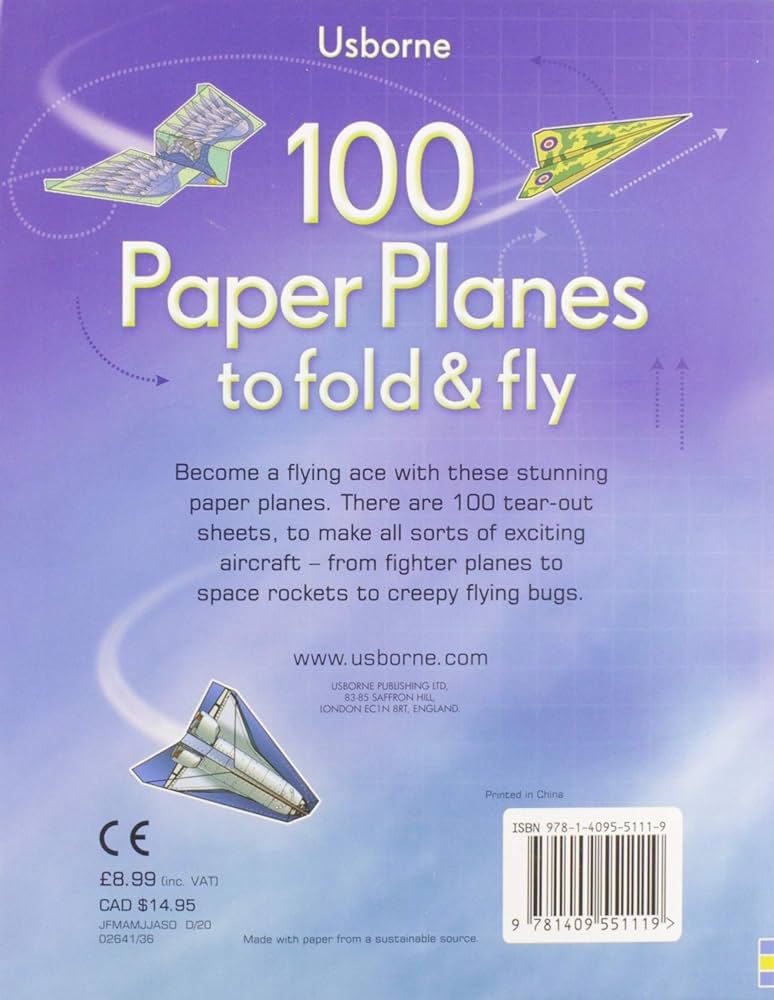 100 Paper Planes to Fold & Fly - Activity Book